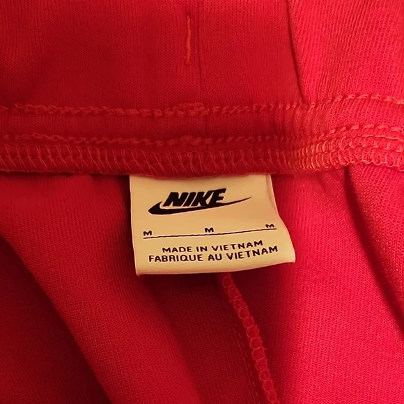 Nike Tech Mens Bright Red Sweatpants - Picture 4 of 4